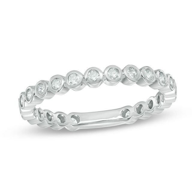 0.38 CT. T.W. Diamond Eternity Band in 10K White Gold|Peoples Jewellers