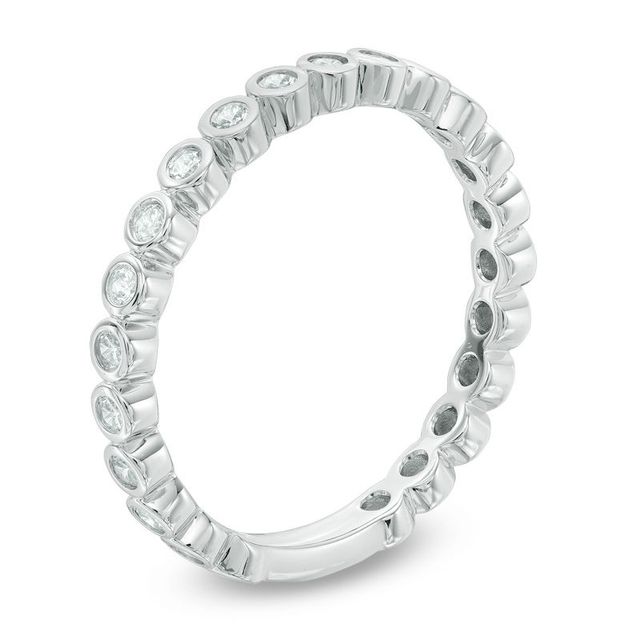 0.38 CT. T.W. Diamond Eternity Band in 10K White Gold|Peoples Jewellers