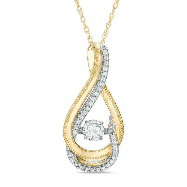 Unstoppable Love™ 0.33 CT. T.W. Certified Canadian Diamond Vintage-Style Swirl Pendant in 10K Gold (I/I2)|Peoples Jewellers