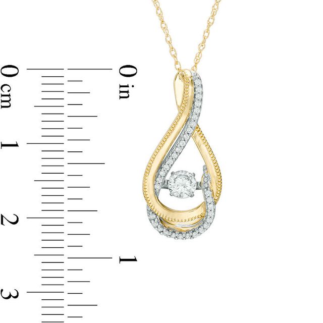 Unstoppable Love™ 0.33 CT. T.W. Certified Canadian Diamond Vintage-Style Swirl Pendant in 10K Gold (I/I2)|Peoples Jewellers