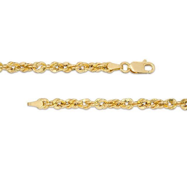 Italian Gold 3.8mm Rope Chain Bracelet in 14K Gold - 7.5"|Peoples Jewellers