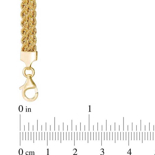 Italian Gold 3.8mm Rope Chain Bracelet in 14K Gold - 7.5