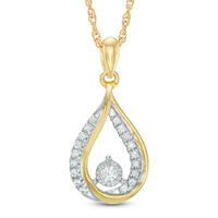 0.16 CT. T.W. Diamond Teardrop Pendant in 10K Gold|Peoples Jewellers