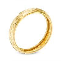 Ladies' Diamond-Cut Band in 10K Gold|Peoples Jewellers