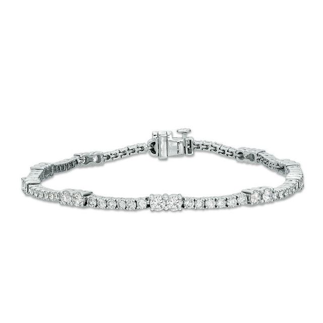 Ever Us™ 2.95 CT. T.W. Two-Stone Diamond Tennis Bracelet in 14K White Gold