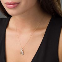 0.33 CT. T.W. Diamond Double Infinity Pendant in 10K Gold|Peoples Jewellers
