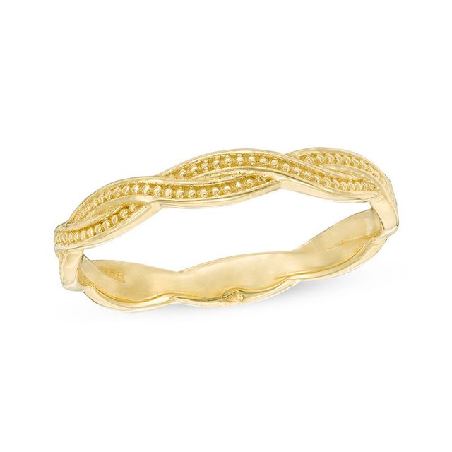 2.8mm Diamond-Cut Braid Wedding Band in 10K Gold