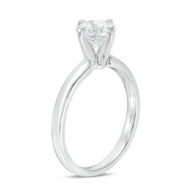 CT. Certified Canadian Diamond Solitaire Engagement Ring in 14K White Gold (H/SI2