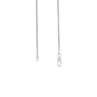 1.00 CT. T.W. Composite Diamond Teardrop Infinity Necklace in 10K White Gold - 17"|Peoples Jewellers