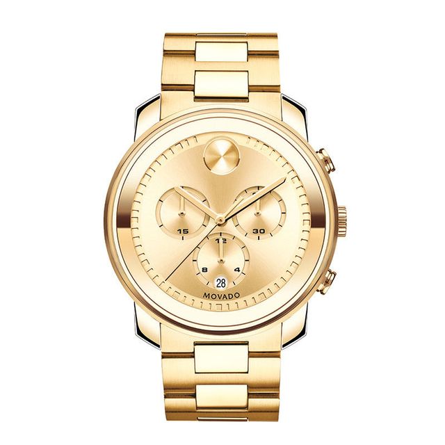 Men's Movado Bold® Gold-Tone IP Chronograph Watch (Model: 3600278)|Peoples Jewellers