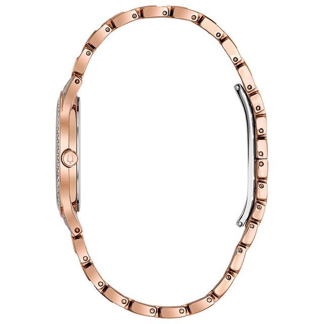 Ladies' Bulova Phantom Crystal Accent Rose-Tone Watch (Model: 98L235)|Peoples Jewellers