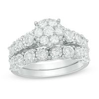 1.25 CT. T.W. Composite Diamond Bridal Set in 10K White Gold|Peoples Jewellers