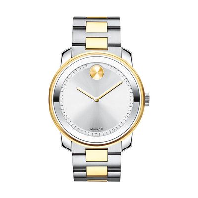 Men's Movado Bold® Two-Tone IP Watch with Silver-Tone Dial (Model: 3600431)|Peoples Jewellers