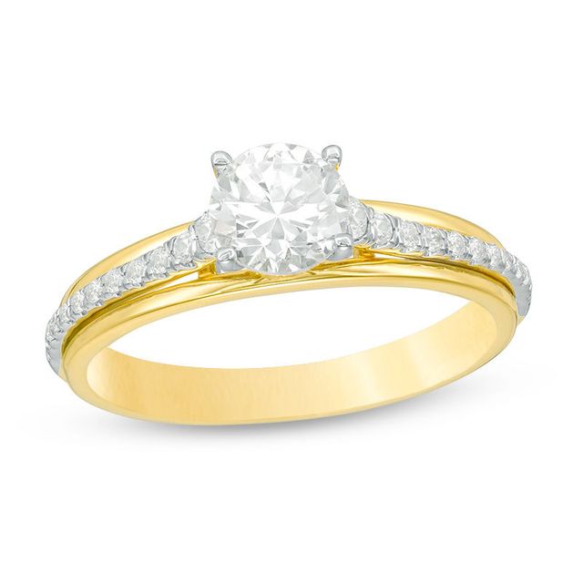 1.00 CT. T.W. Diamond Engagement Ring in 14K Two-Tone Gold|Peoples Jewellers