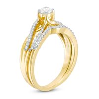 0.50 CT. T.W. Diamond Swirl Bridal Set in 10K Gold|Peoples Jewellers