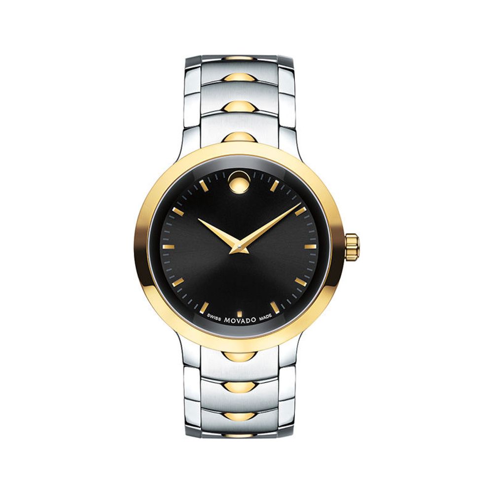 Men's Movado Luno Sport Two-Tone Watch with Black Dial (Model: 0607043)|Peoples Jewellers