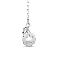 Enchanted Disney Cinderella 0.18 CT. T.W. Diamond Carriage Pendant in Sterling Silver and 10K Rose Gold - 19"|Peoples Jewellers