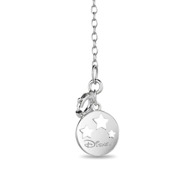 Enchanted Disney Tinker Bell Tourmaline and 0.086 CT. T.W. Diamond Pendant in Sterling Silver and 10K Gold Plate - 19"|Peoples Jewellers