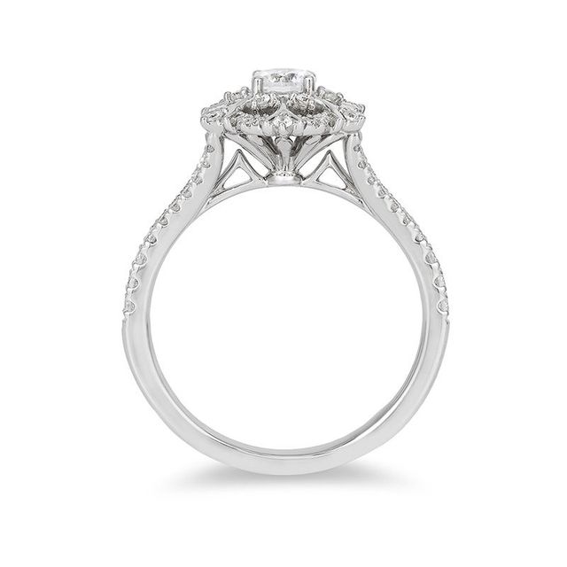 Enchanted Disney Elsa 0.63 CT. T.W. Diamond Snowflake Engagement Ring in 14K White Gold|Peoples Jewellers