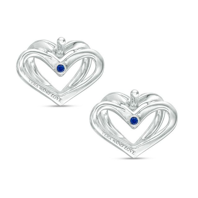 The Kindred Heart from Vera Wang Love Collection 0.09 CT. T.W. Diamond Mini Stud Earrings in Sterling Silver|Peoples Jewellers