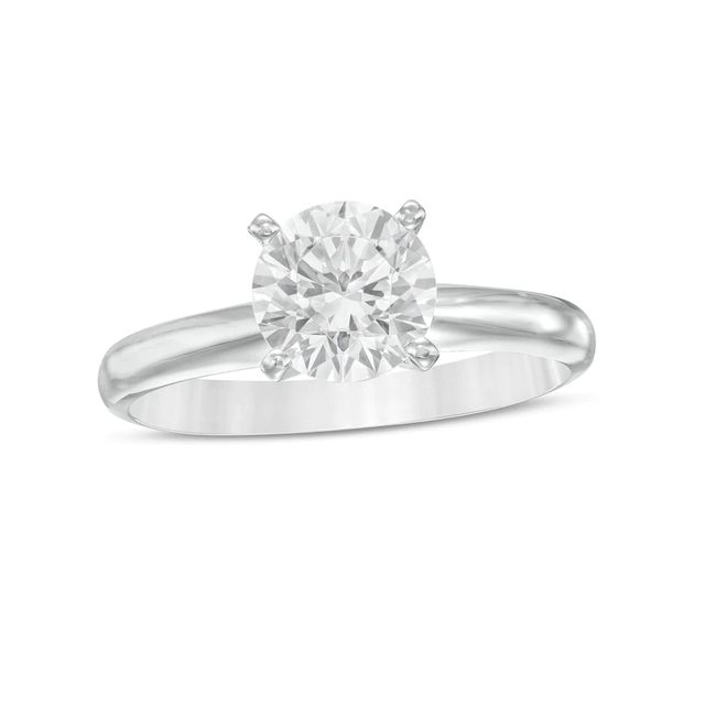 CT. Certified Diamond Solitaire Engagement Ring in 14K White Gold (J/I3)|Peoples Jewellers