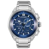Citizen Eco-Drive® Proximity Pryzm Chronograph Smart Watch with Blue Dial (Model: BZ1021-54L)|Peoples Jewellers
