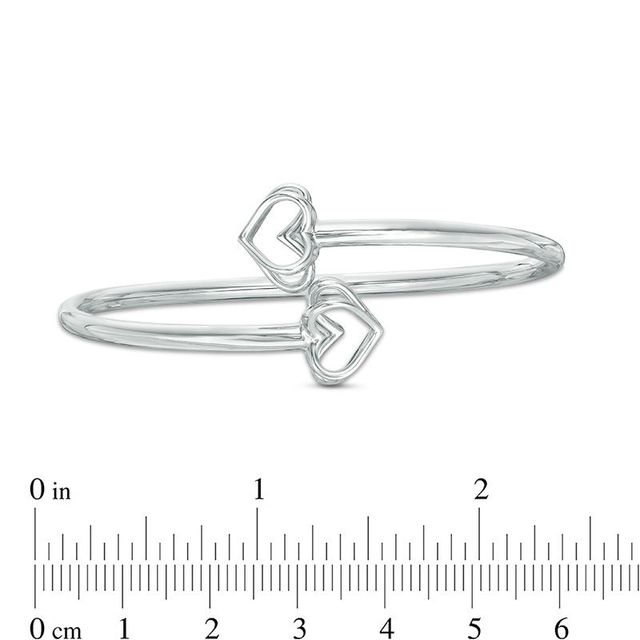 The Kindred Heart from Vera Wang Love Collection Mini Bangle in Sterling Silver - 7.5"|Peoples Jewellers