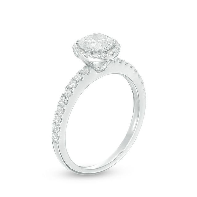 CT. T.W. Diamond Frame Engagement Ring in 14K White Gold