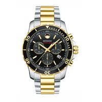 Men's Movado Series 800® Chronograph Two-Tone PVD Watch with Black Dial (Model: 2600146)|Peoples Jewellers