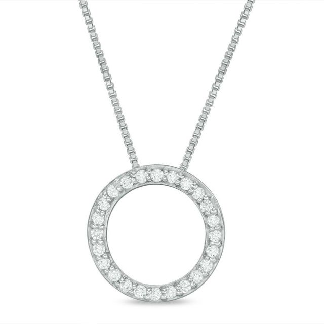 Convertibilities 0.16 CT. T.W. Diamond Swirl Circle Three-in-One Pendant in Sterling Silver and 10K Gold|Peoples Jewellers