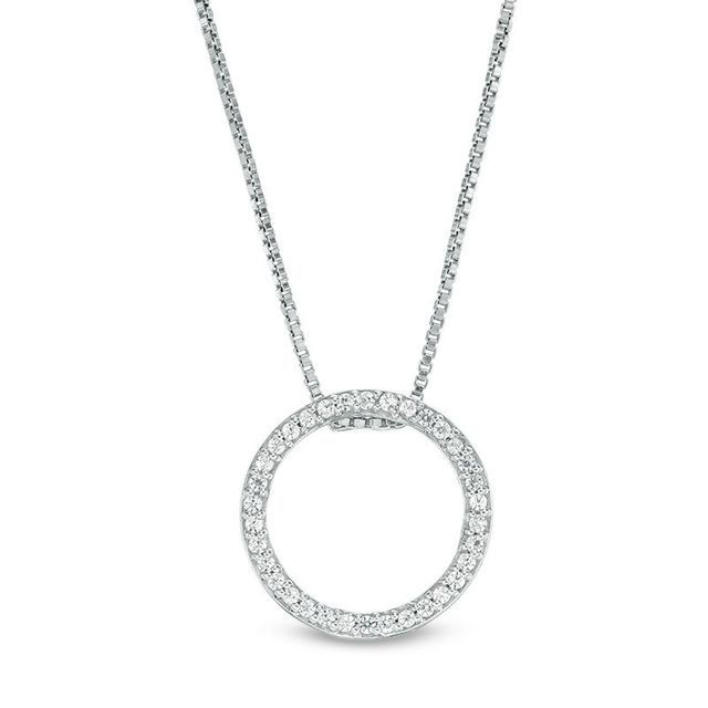 Convertibilities 0.33 CT. T.W. Composite Diamond Three-in-One Pendant in 10K White Gold