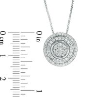 Convertibilities 0.33 CT. T.W. Composite Diamond Three-in-One Pendant in 10K White Gold|Peoples Jewellers