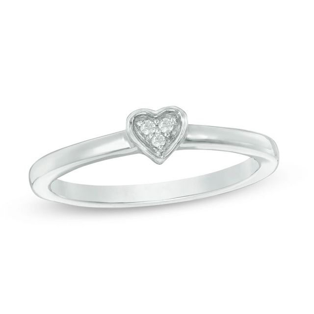 Convertibilities 0.10 CT. T.W. Diamond Heart Three-in-One Ring in Sterling Silver and 10K Rose Gold|Peoples Jewellers