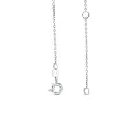 0.05 CT. T.W. Diamond Five Stone Station Necklace in Sterling Silver|Peoples Jewellers