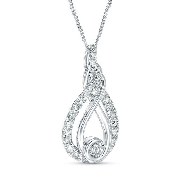 Interwovenâ¢ CT. T.W. Diamond Pendant in 10K Gold