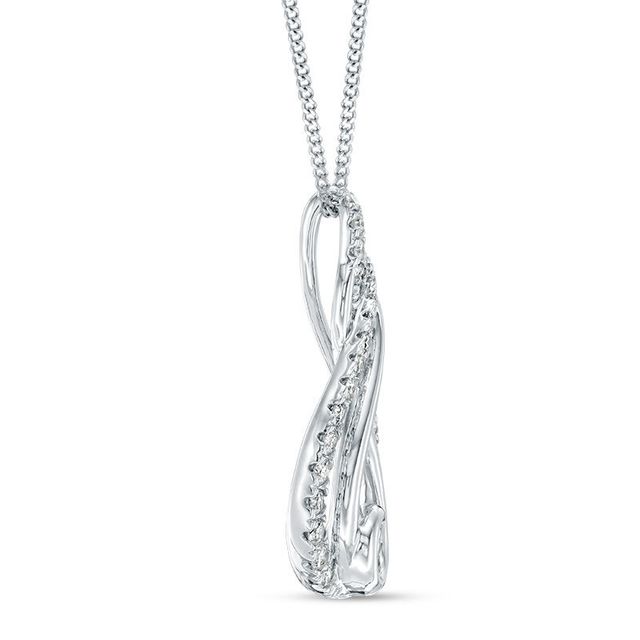 Interwovenâ¢ CT. T.W. Diamond Pendant in 10K Gold