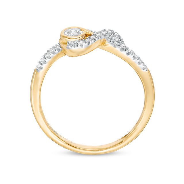 Interwoven™ 0.10 CT. T.W. Diamond Ring in 10K Gold|Peoples Jewellers