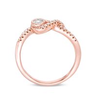 Interwoven™ 0.10 CT. T.W. Diamond Ring in 10K Rose Gold|Peoples Jewellers