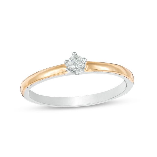 Convertibilities 0.16 CT. T.W. Diamond Orbit Three-in-One Ring in Sterling Silver and 10K Gold|Peoples Jewellers