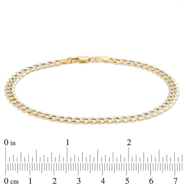 Italian Gold Men's 4.7mm Curb Chain Bracelet in 14K Gold - 8.25"