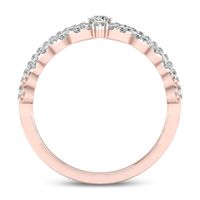 0.30 CT. T.W. Diamond Heart Crown Ring in 10K Rose Gold|Peoples Jewellers