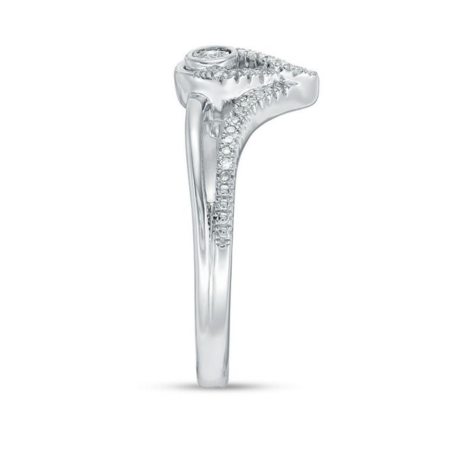 Interwoven™ 0.10 CT. T.W. Diamond Ring in Sterling Silver|Peoples Jewellers
