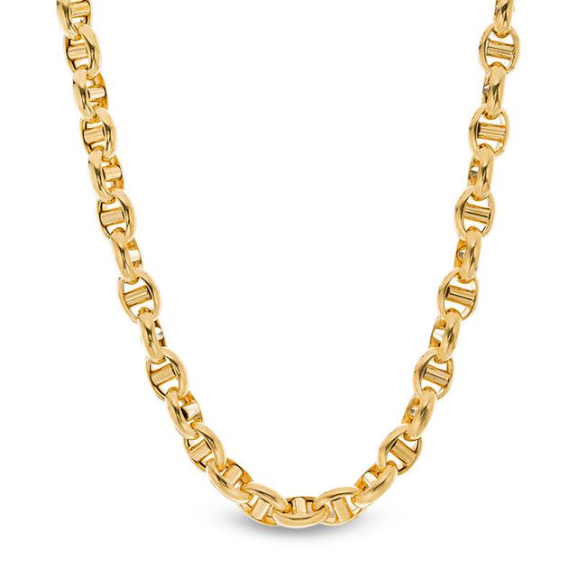 Men's 6.4mm Mariner Chain Necklace in 14K Gold - 22"|Peoples Jewellers