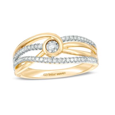 Interwoven™ 0.18 CT. T.W. Diamond Promise Ring in 10K Gold|Peoples Jewellers