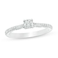 0.50 CT. T.W. Certified Canadian Diamond Engagement Ring in 14K White Gold (I/I2)|Peoples Jewellers