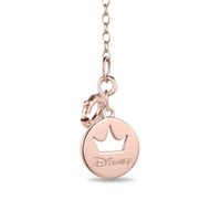 Limited Edition Enchanted Disney Snow White Garnet and Diamond Accent Apple Pendant in 10K Rose Gold - 19"|Peoples Jewellers