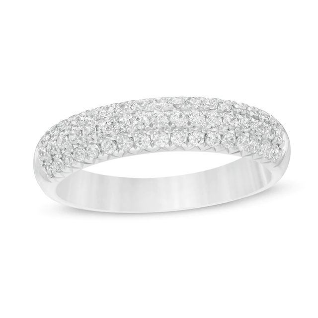 0.50 CT. T.W. Certified Diamond Band in 14K White Gold (I/SI2)|Peoples Jewellers