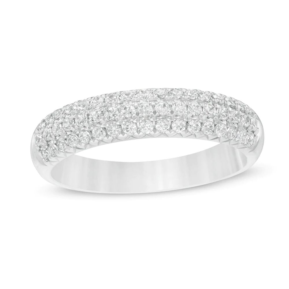 0.50 CT. T.W. Certified Diamond Band in 14K White Gold (I/SI2)|Peoples Jewellers