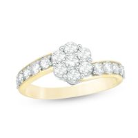 1.00 CT. T.W. Composite Diamond Bypass Ring in 10K Gold|Peoples Jewellers