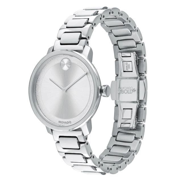 Ladies' Movado Bold® Sugar Watch with Silver-Tone Dial (Model: 3600501)|Peoples Jewellers